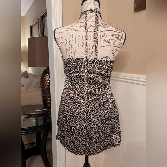 Ruby Rox Leopard Print Strapless Top - Picture 3 of 3